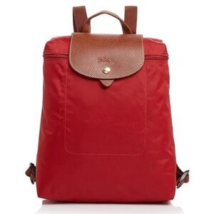 Longchamp Le Pliage Red Backpack